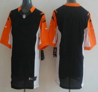 Cincinnati Bengals Blank Black Team Color NFL Nike Elite Jersey