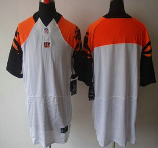 Cincinnati Bengals Blank White Road NFL Nike Elite Jersey