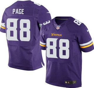 Minnesota Vikings #88 Alan Page Purple Team Color NFL Nike Elite Jersey