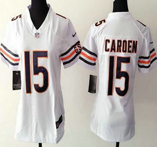 Women's Chicago Bears #15 Shane Carden Nike White Game Jersey