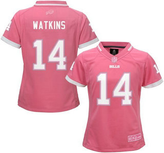 Women's Buffalo Bills #14 Sammy Watkins Pink Bubble Gum 2015 NFL Jersey