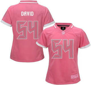 Women's Tampa Bay Buccaneers #54 Lavonte David Pink Bubble Gum 2015 NFL Jersey