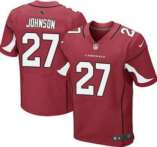 Men's Arizona Cardinals #27 Chris Johnson Red Team Color NFL Nike Elite Jersey