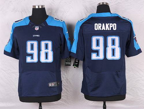 Men's Tennessee Titans #98 Brian Orakpo Navy Blue Alternate NFL Nike Elite Jersey