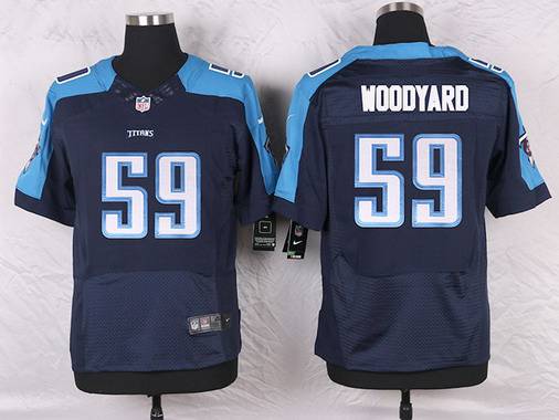 Men's Tennessee Titans #59 Wesley Woodyard Navy Blue Alternate NFL Nike Elite Jersey