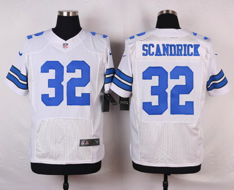 Men's Dallas Cowboys #32 Orlando Scandrick White Road NFL Nike Elite Jersey