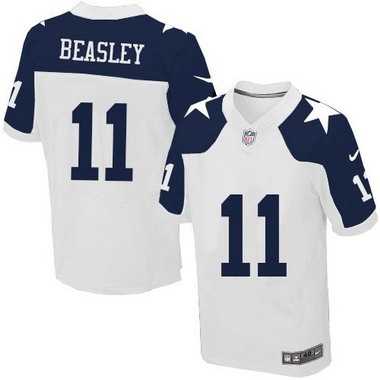 Men's Dallas Cowboys #11 Cole Beasley White Thanksgiving Alternate NFL Nike Elite Jersey