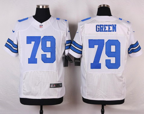 Men's Dallas Cowboys #79 Chaz Green White Road NFL Nike Elite Jersey