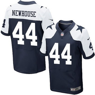 Men's Dallas Cowboys #44 Robert Newhouse Navy Blue Thanksgiving Retired Player NFL Nike Elite Jersey