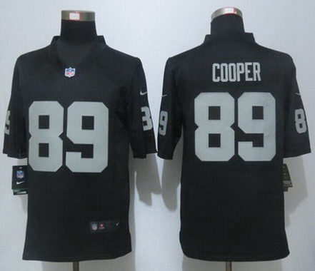 Oakland Raiders #89 Amari Cooper Black Team Color NFL Nike Game Jersey