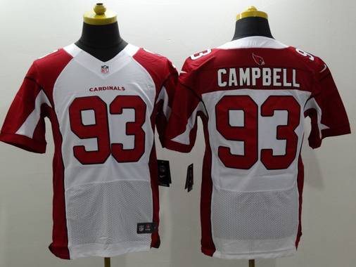 Men's Arizona Cardinals #93 Calais Campbell White Road NFL Nike Elite Jersey