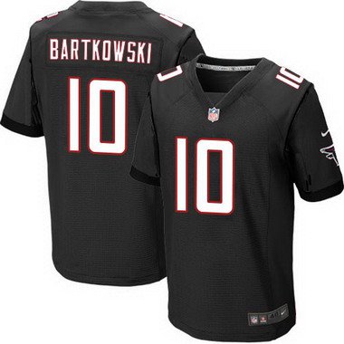 Men's Atlanta Falcons #10 Steve Bartkowski Black Retired Player NFL Nike Elite Jersey