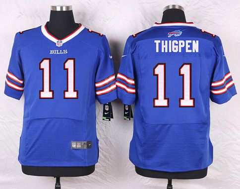 Men's Buffalo Bills #11 Marcus Thigpen Royal Blue Team Color NFL Nike Elite Jersey