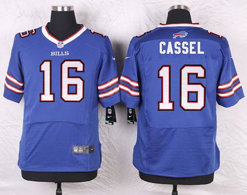 Men's Buffalo Bills #16 Matt Cassel Royal Blue Team Color NFL Nike Elite Jersey