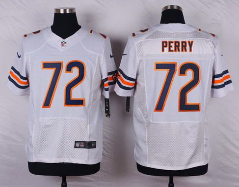 Men's Chicago Bears #72 William Perry White Retired Player NFL Nike Elite Jerse