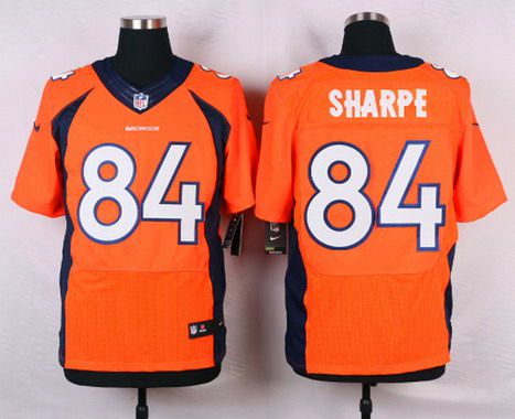 Men's Denver Broncos #84 Shannon Sharpe Orange Retired Player NFL Nike Elite Jersey