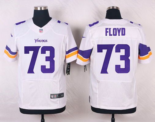 Men's Minnesota Vikings #73 Sharrif Floyd White Road NFL Nike Elite Jersey