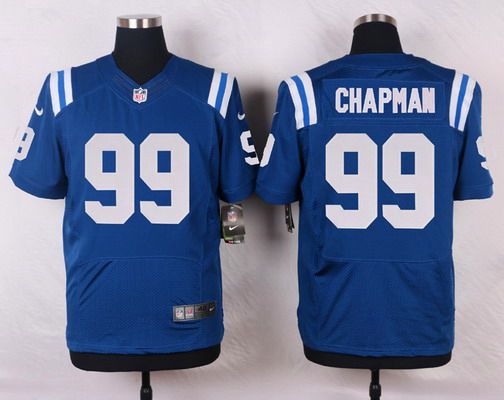 Men's Indianapolis Colts #99 Josh Chapman Royal Blue Team Color NFL Nike Elite Jersey