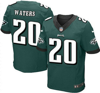 Men's Philadelphia Eagles #20 Andre Waters Midnight Green Retired Player NFL Nike Elite Jersey