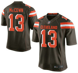 Men's Cleveland Browns Brown #13 Josh McCown Brown Team Color 2015 NFL Nike Elite Jersey