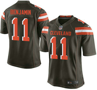 Men's Cleveland Browns Brown #11 Travis Benjamin Brown Team Color 2015 NFL Nike Elite Jersey