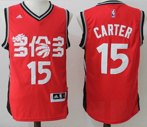 Men's Toronto Raptors #15 Vince Carter Red Chinese Stitched 2017 NBA Revolution 30 Swingman Jersey