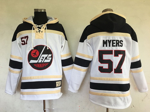 Men's Winnipeg Jets #57 Tyler Myers White 2017 Winter Classic Stitched NHL Old Time Hockey Hoodie