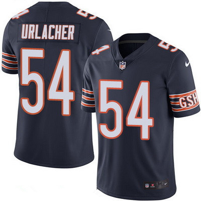 Men's Chicago Bears #54 Brian Urlacher Navy Blue 2016 Color Rush Stitched NFL Nike Limited Jersey