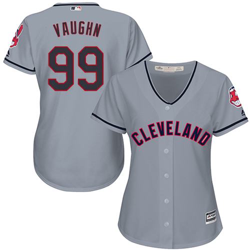 Indians #99 Ricky Vaughn Grey Women's Road Stitched MLB Jersey Indians #99 Ricky Vaughn Grey Women's Road Stitched MLB Jersey