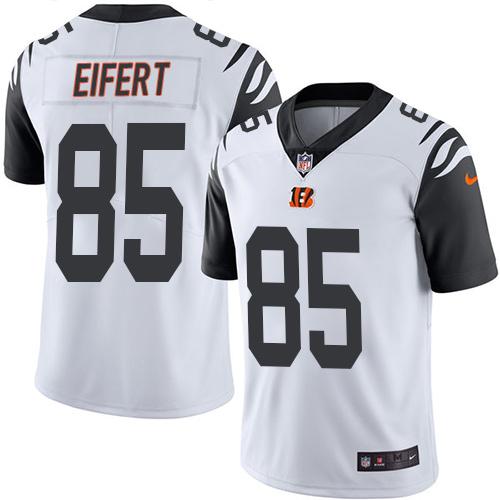 Nike Bengals #85 Tyler Eifert White Men's Stitched NFL Limited Rush Jersey