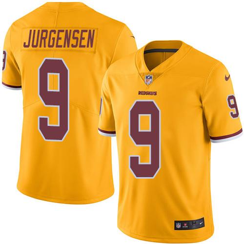 Nike Redskins #9 Sonny Jurgensen Gold Men's Stitched NFL Limited Rush Jersey