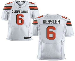 Men's Cleveland Browns #6 Cody Kessler White Men's Stitched NFL New Elite Jersey