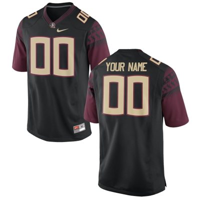 Mens Florida State Seminoles Nike Men's Custom Game Football Jersey - 2015 Black