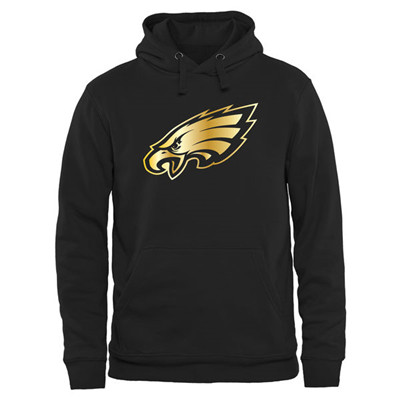 NFL Philadelphia Eagles Men's Pro Line Black Gold Collection Pullover Hoodies Hoody