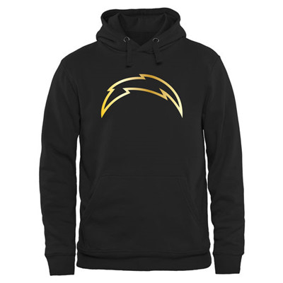 NFL San Diego Chargers Men's Pro Line Black Gold Collection Pullover Hoodies Hoody