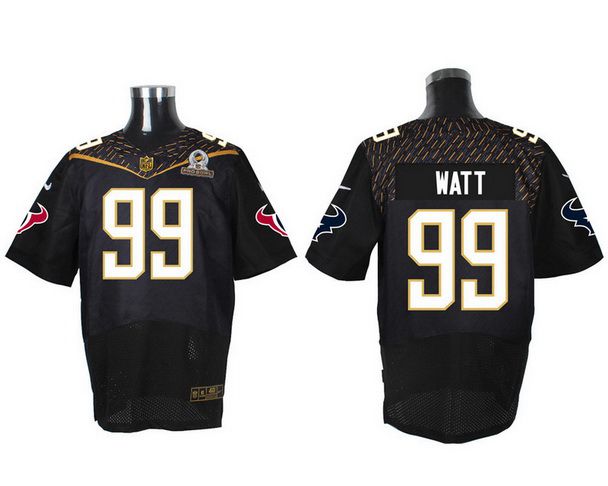 Men's Houston Texans #99 J.J. Watt Black 2016 Pro Bowl Nike Elite Jersey