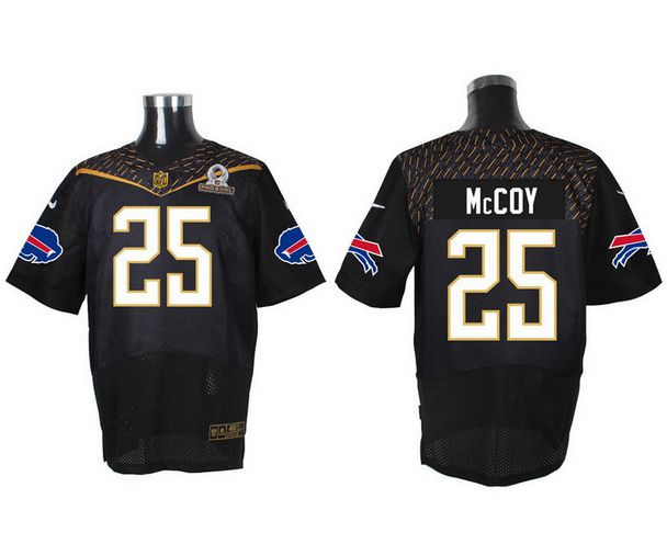 Men's Buffalo Bills #25 LeSean McCoy Black 2016 Pro Bowl Nike Elite Jersey