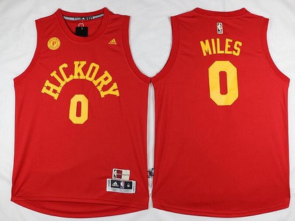 Men's Indiana Pacers #0 C. J. Miles Revolution 30 Swingman 2015-16 Retro Red Jersey