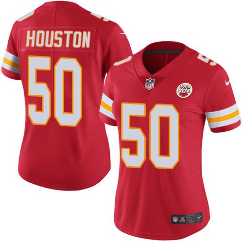 Nike Chiefs #50 Justin Houston Red Women's Stitched NFL Limited Rush Jersey