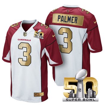 Pre Order Arizona Cardinals Jersey 3 Carson Palmer White Super Bowl 50 Limited Jerseys