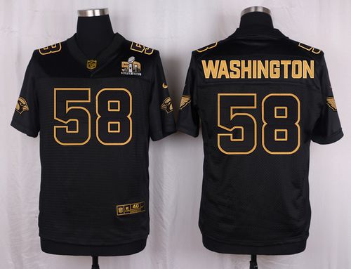 Nike Cardinals #58 Daryl Washington Pro Line Black Gold Collection Men's Stitched NFL Elite Jersey