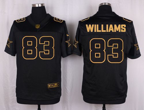 Nike Cowboys #83 Terrance Williams Black Men's Stitched NFL Elite Pro Line Gold Collection Jersey