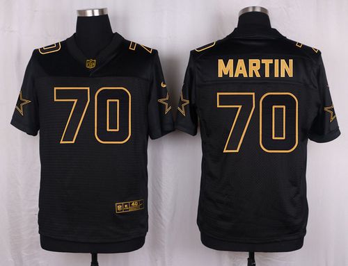 Nike Cowboys #70 Zack Martin Black Men's Stitched NFL Elite Pro Line Gold Collection Jersey