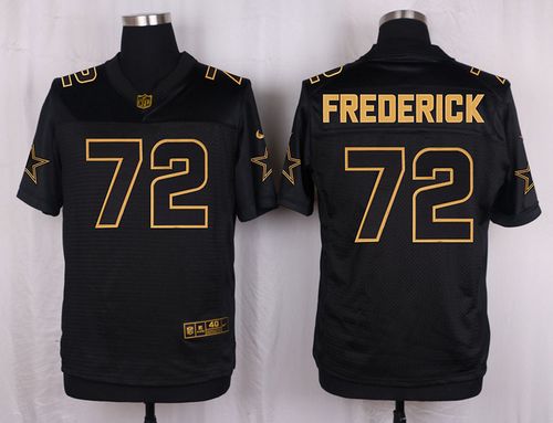 Nike Cowboys #72 Travis Frederick Black Men's Stitched NFL Elite Pro Line Gold Collection Jersey