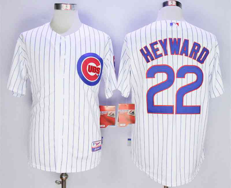 Men's Chicago Cubs #22 Jason Heyward White Cool Base Jersey