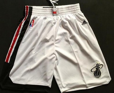 Men's Miami Heat 2015-16 Retro White Short