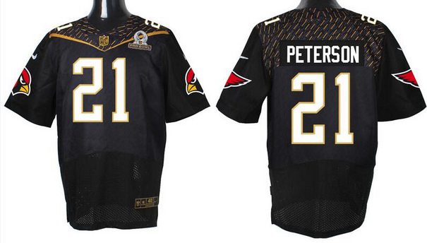 Men's Arizona Cardinals #21 Patrick Peterson Black 2016 Pro Bowl Nike Elite Jersey