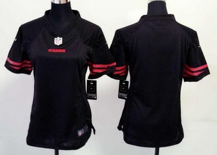 Women's San Francisco 49ers Blank Black Alternate 2015 NFL Nike Game Jersey