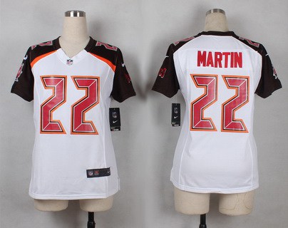 Women's Tampa Bay Buccaneers #22 Doug Martin White Road NFL Nike Game Jersey