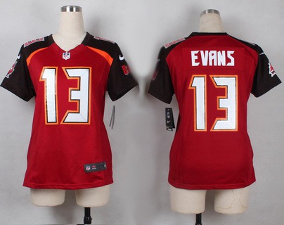 Women's Tampa Bay Buccaneers #13 Mike Evans Red Team Color NFL Nike Game Jersey